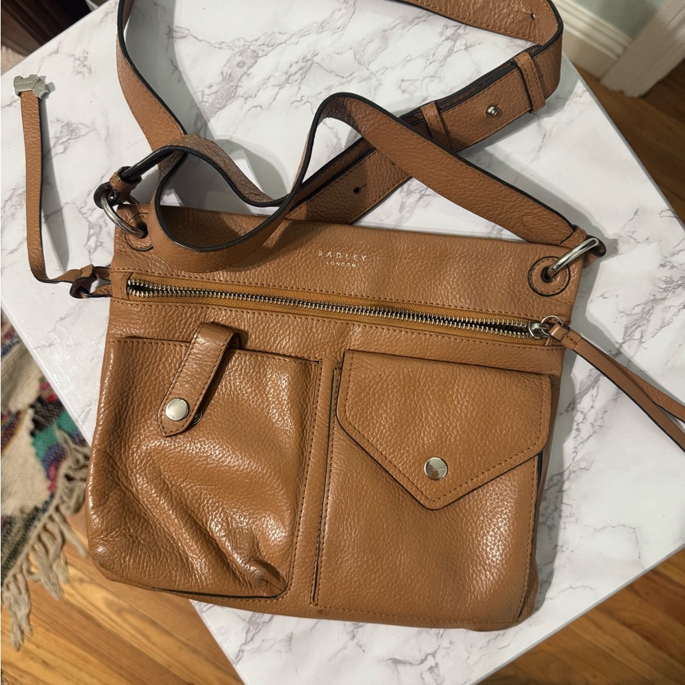 Radley London Wilton Way Casual Crossbody Messenger Bag “Dark Butter” Color